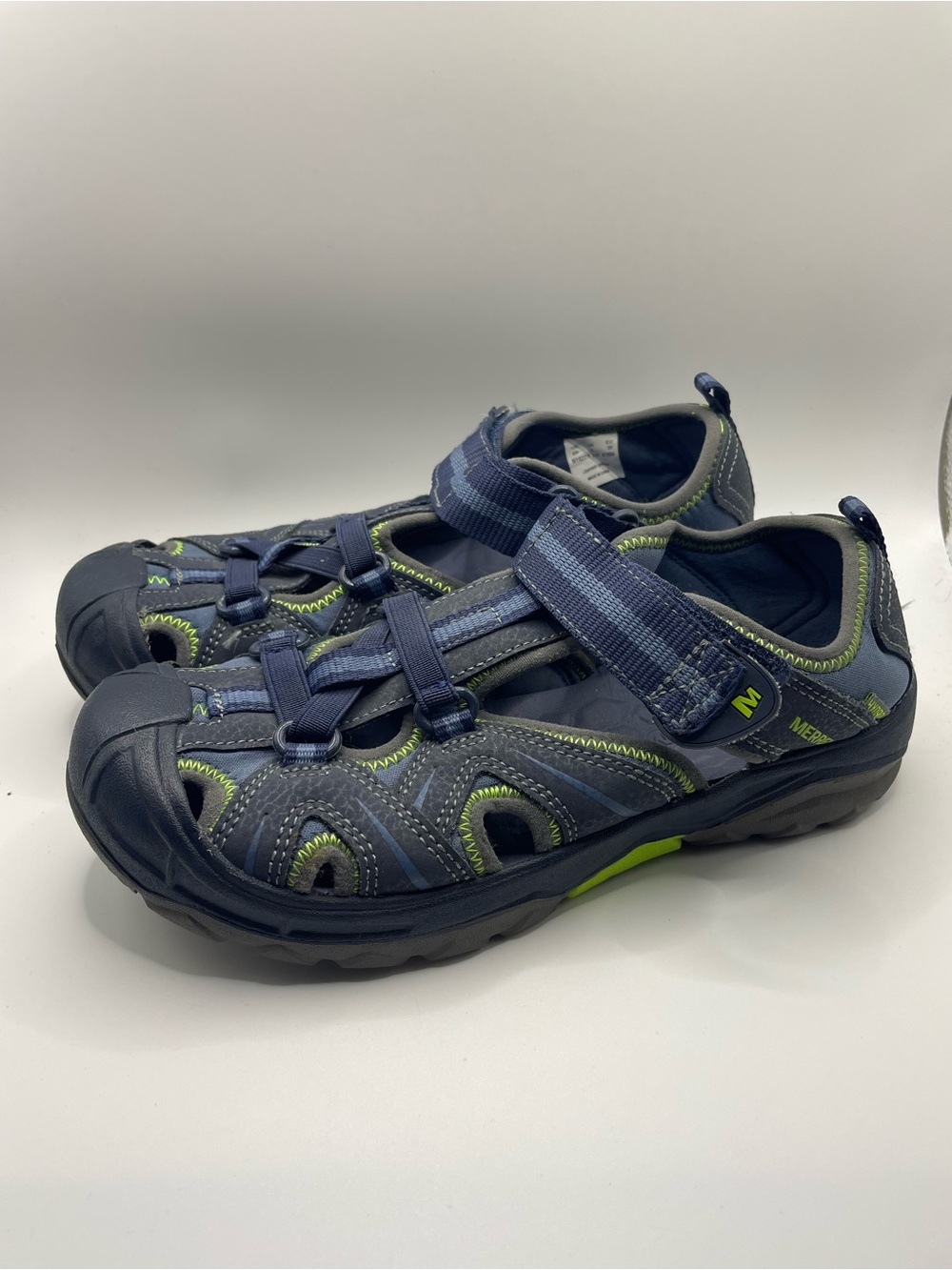 Merrell Kids Navy with Lime Accent‎ Outdoor Sport Sandals